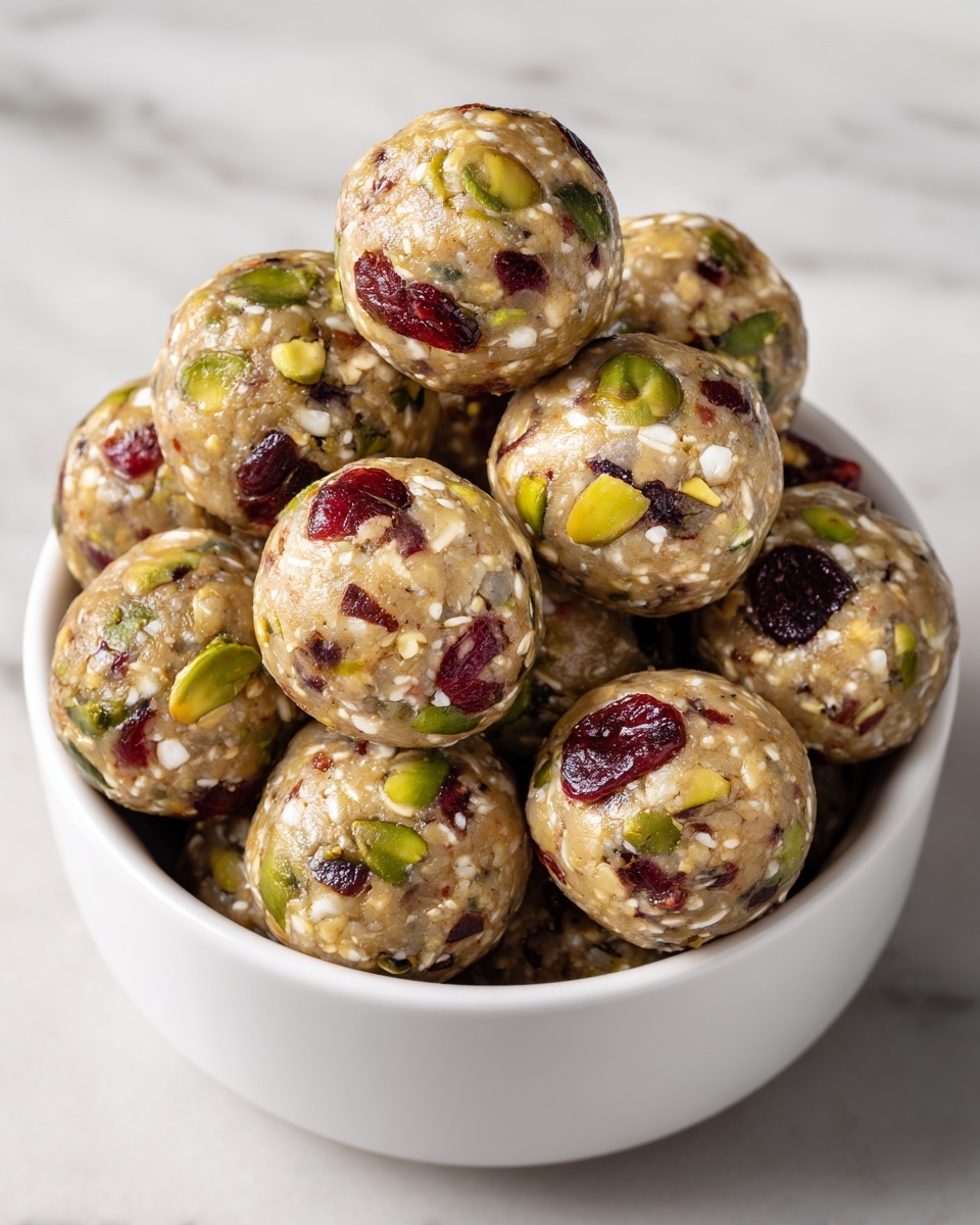 Cranberry Pistachio Energy Bites Recipe - Recipe Image