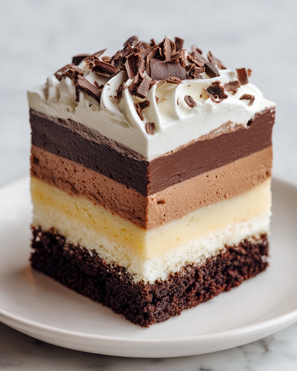 Mini Chocolate Layered Cheesecakes Recipe - Recipe Image