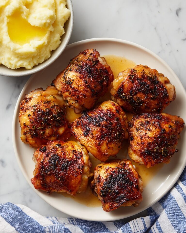 Garlic Parmesan Crispy Chicken Thighs Recipe