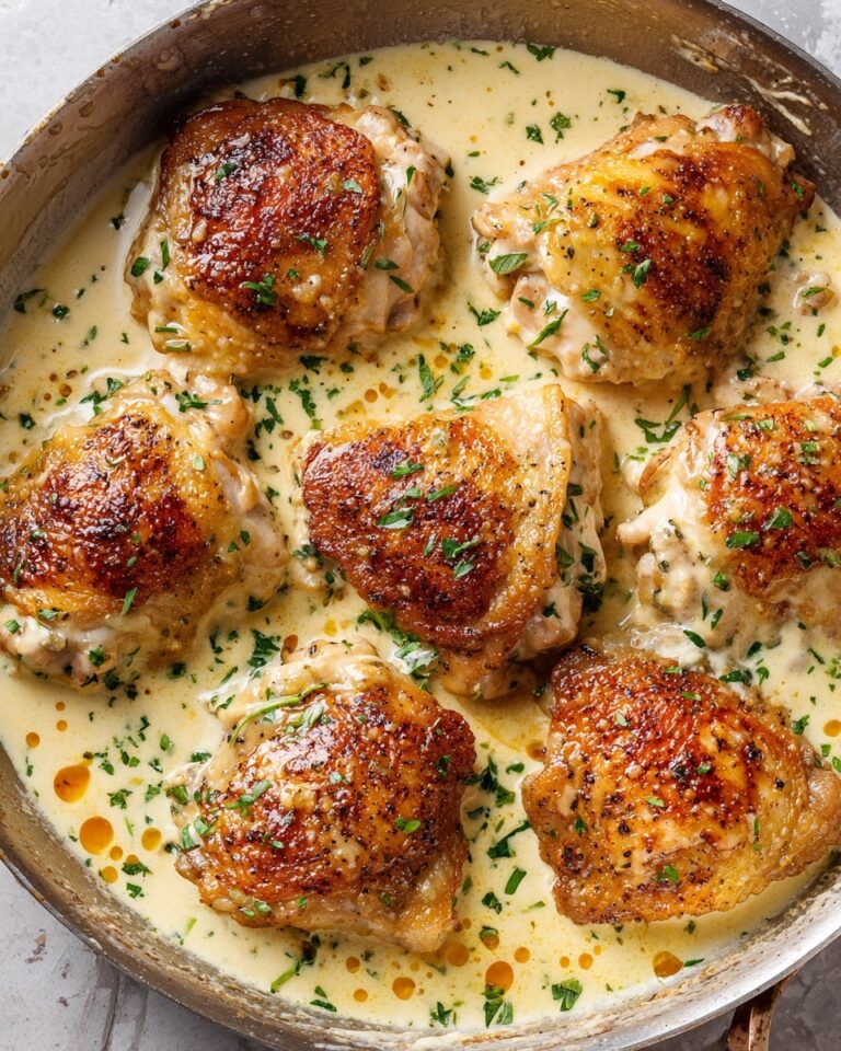 Creamy Oven-Baked Chicken Thighs Recipe
