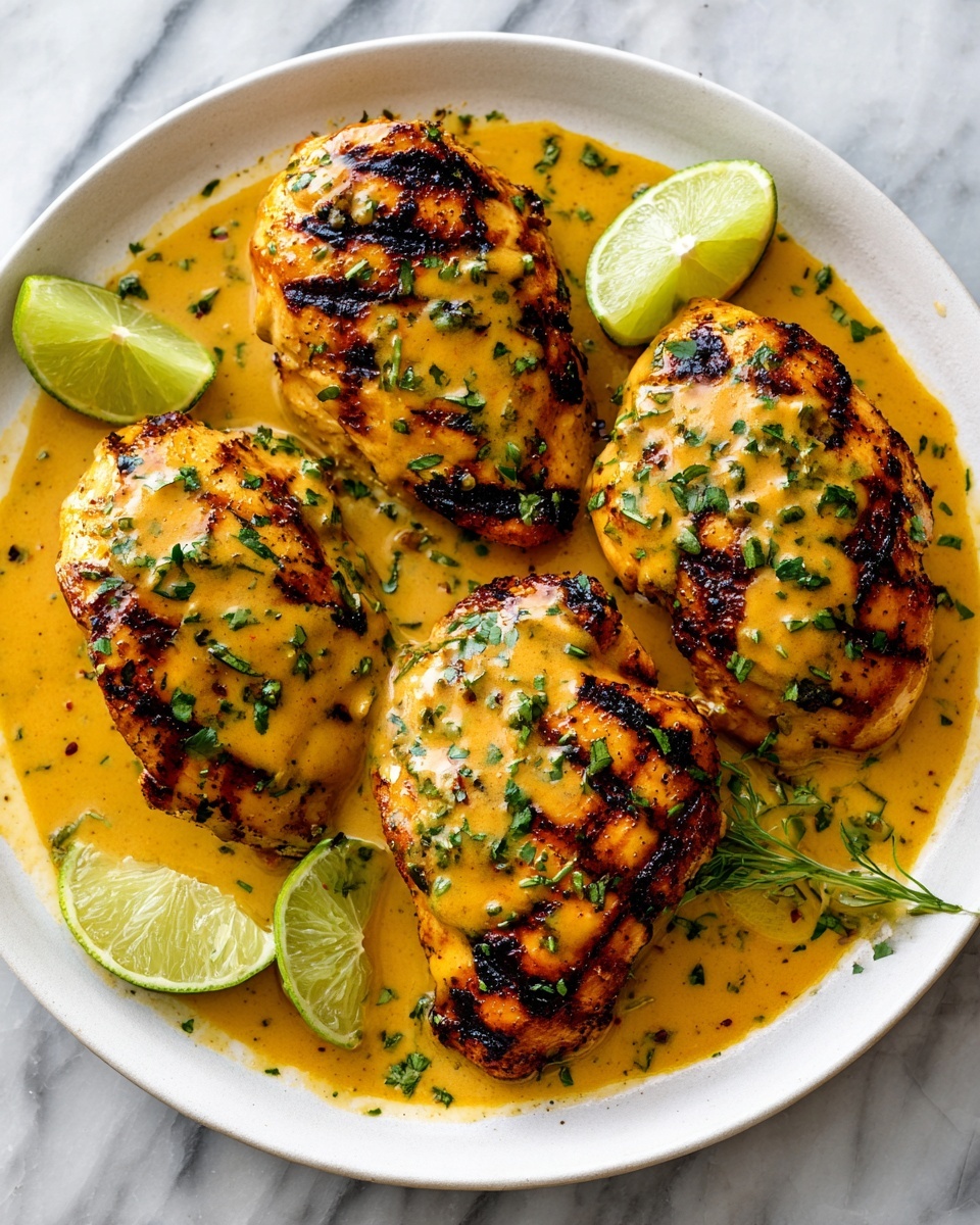 Grilled Salsa Verde Chicken with Pepper Jack Recipe - Recipe Image