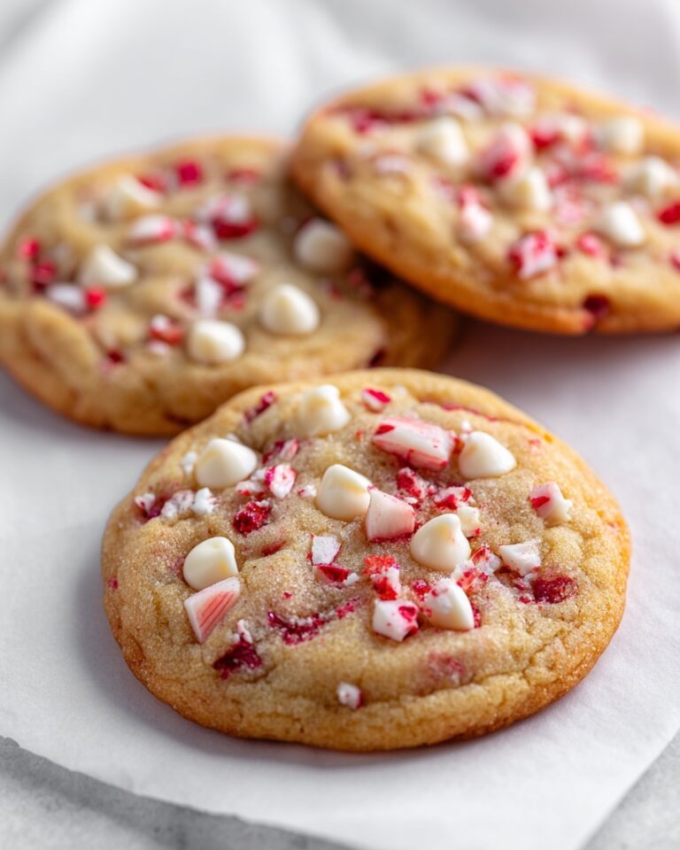 White Chocolate Candy Cane Cookies Recipe