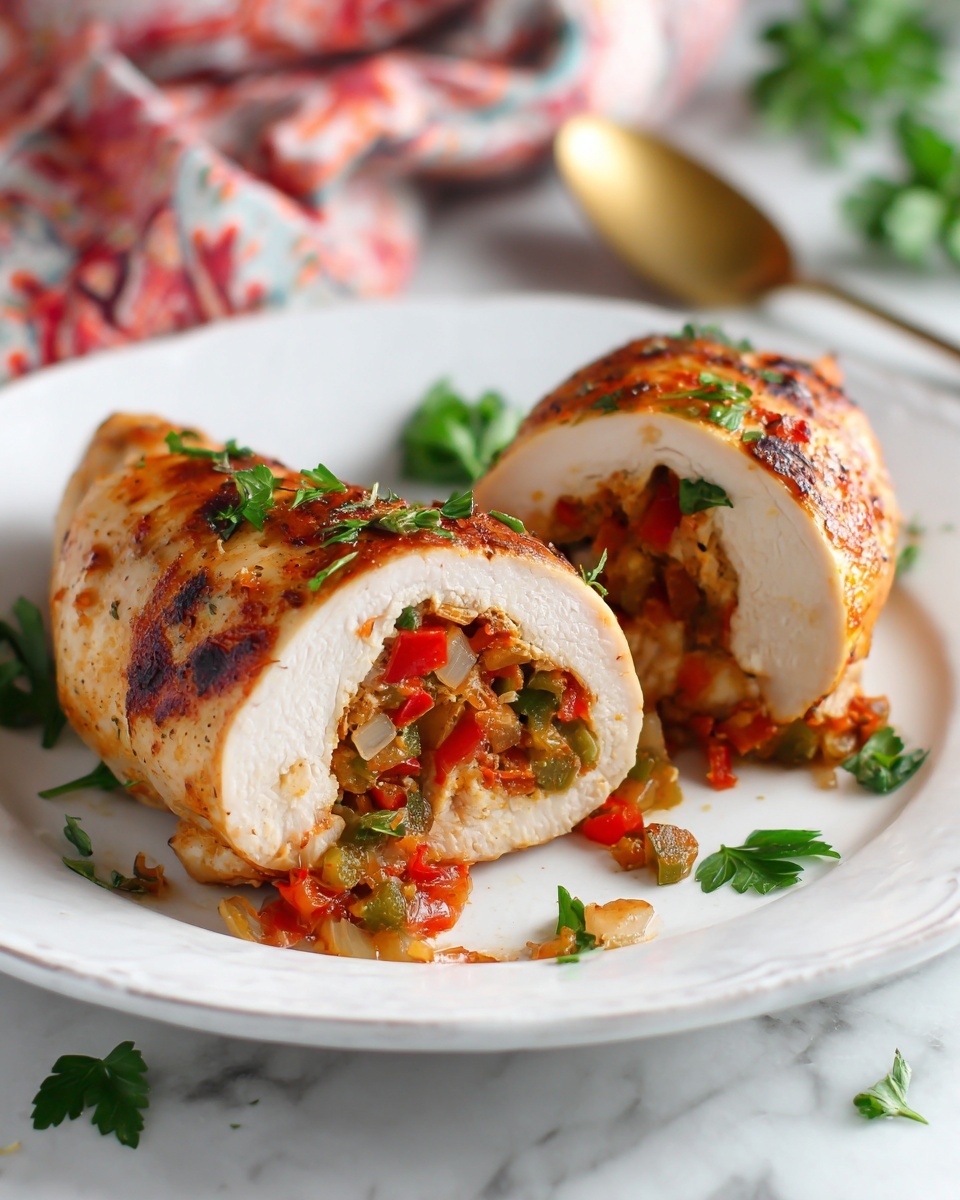 Fajita Stuffed Chicken Breasts Recipe - Recipe Image