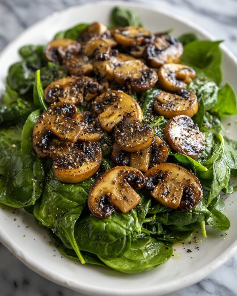 Easy Sautéed Mushrooms with Spinach Recipe