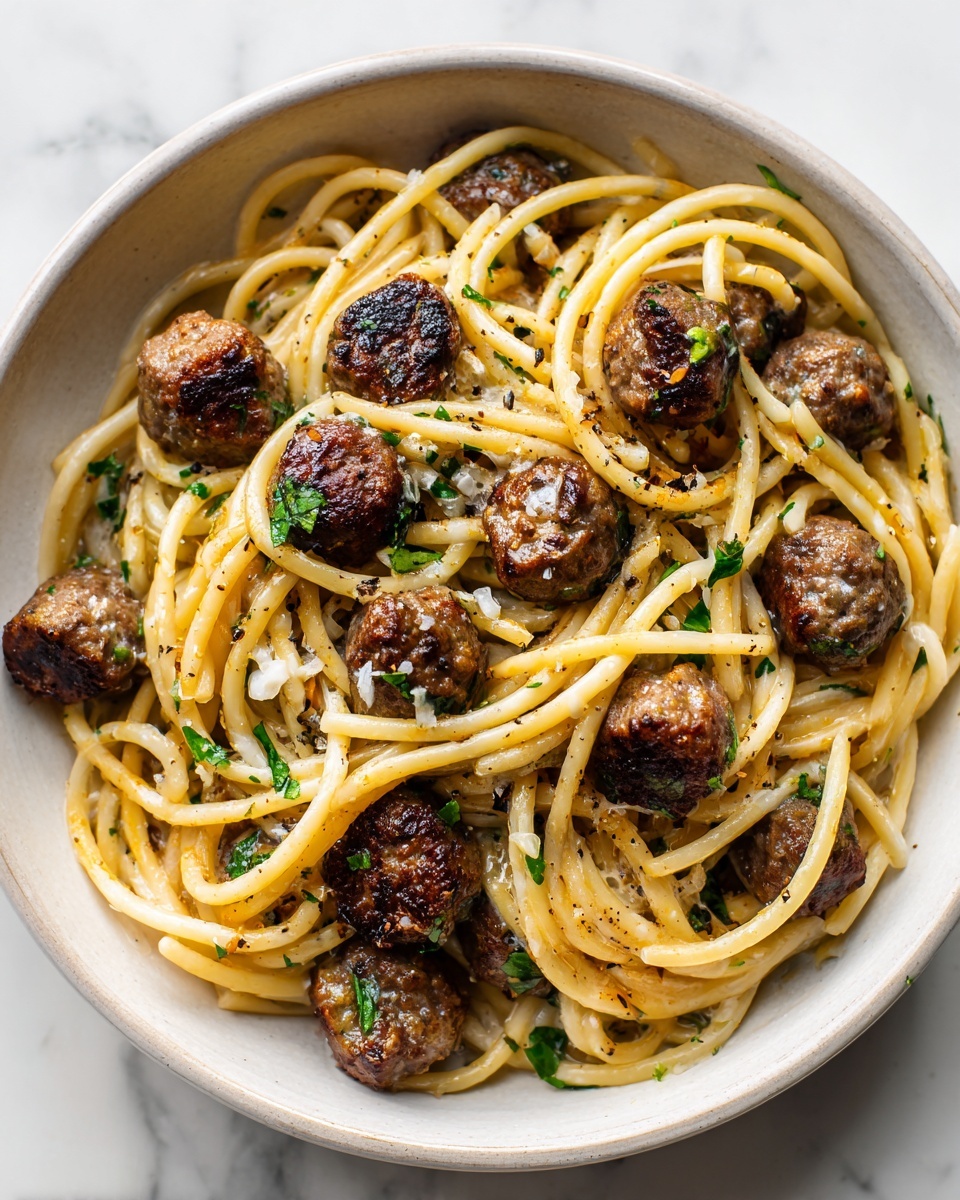 Garlic Butter Chicken Bites with Creamy Parmesan Pasta Recipe - Recipe Image