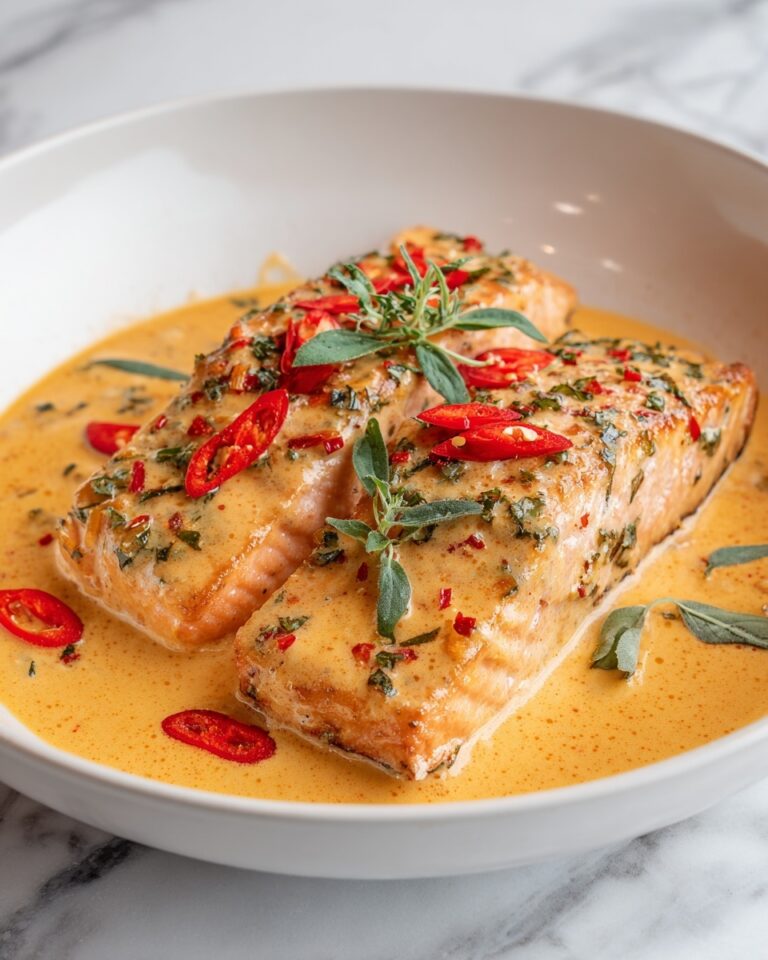 Creamy Roasted Red Pepper Salmon Recipe