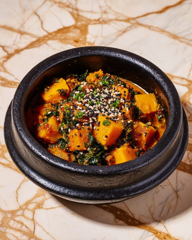 Hobak Beombeok (Korean Squash, Sweet Potato, and Bean Porridge) Recipe