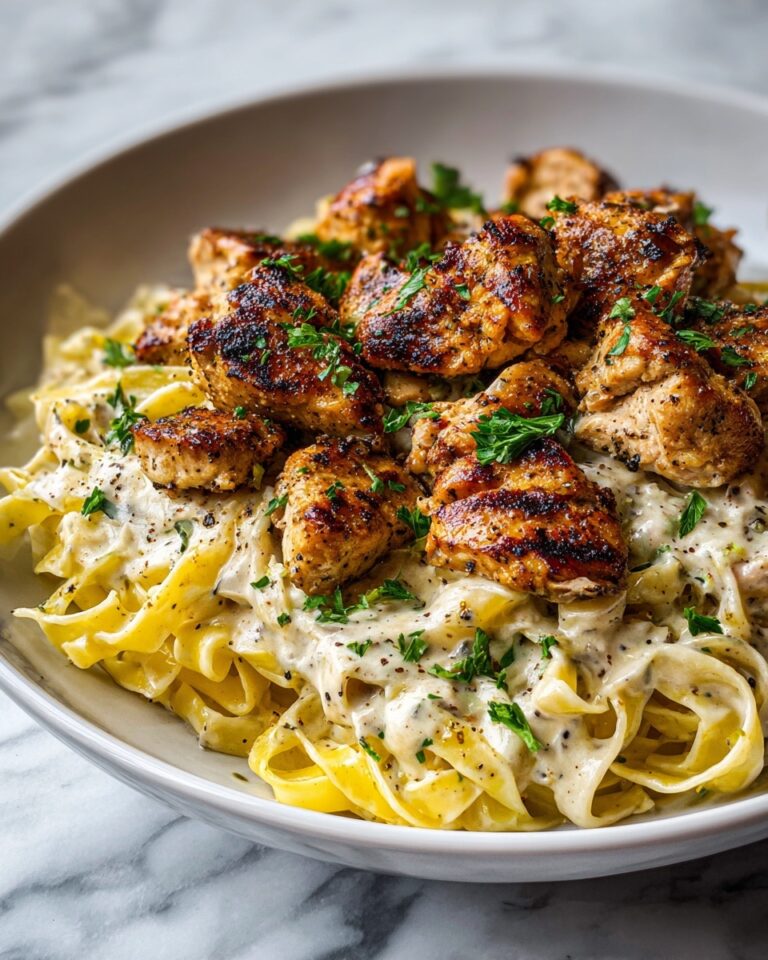 Chicken Bites with Creamy Parmesan Pasta Recipe