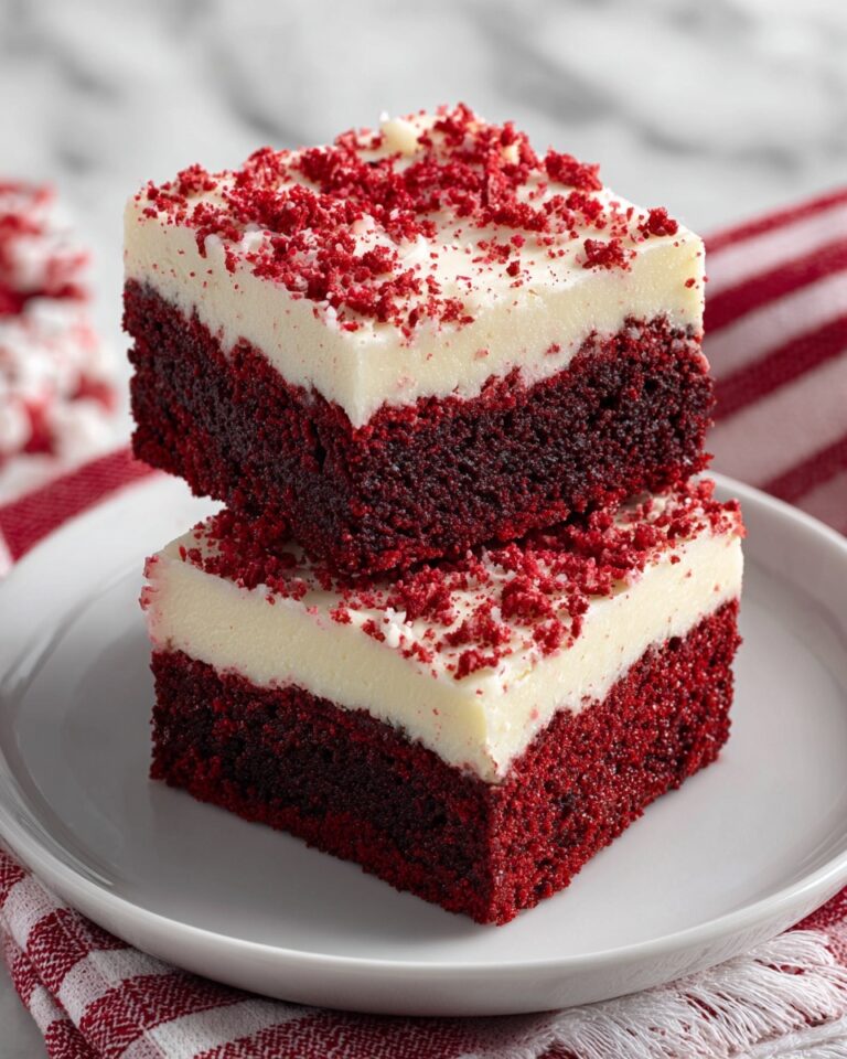 Red Velvet Brownies with Cream Cheese Frosting Recipe