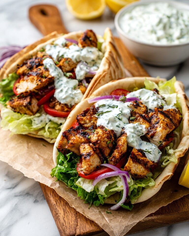 Greek-Style Chicken Gyros with Homemade Tzatziki and Fresh Greek Salad Recipe