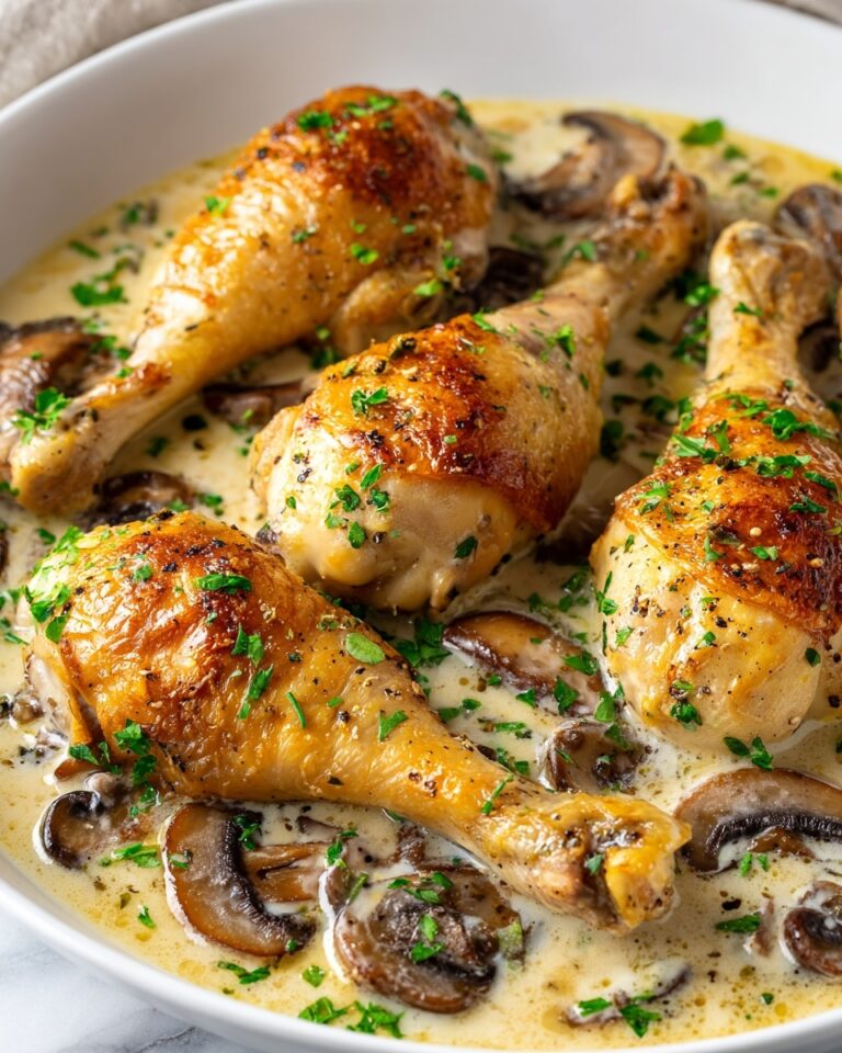 Cast Iron Creamy Mushroom Chicken Recipe