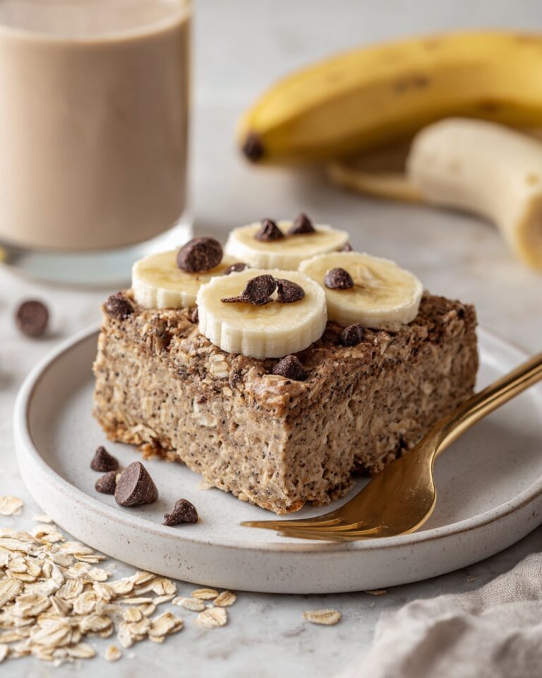 High-Protein Banana Bread Baked Oatmeal Recipe