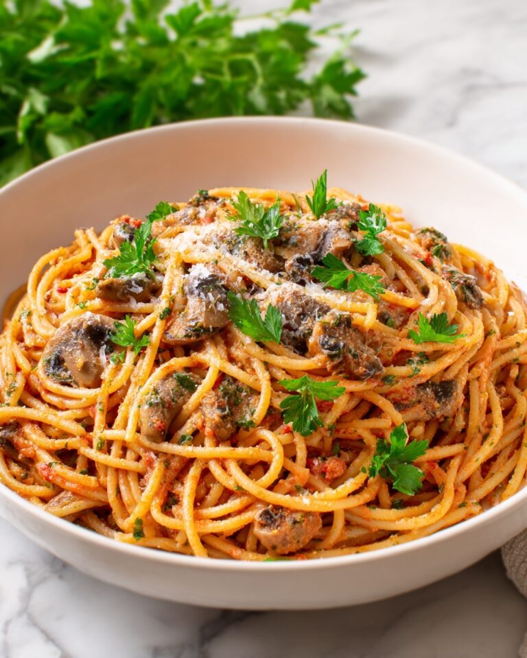 Roasted Tomato, Garlic & Almond Pesto with Fresh Tagliatelle Recipe