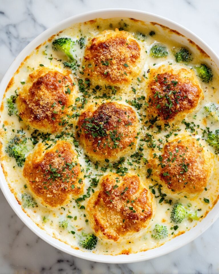 Creamy Broccoli Cheddar Casserole with Garlic Butter Pretzels Recipe