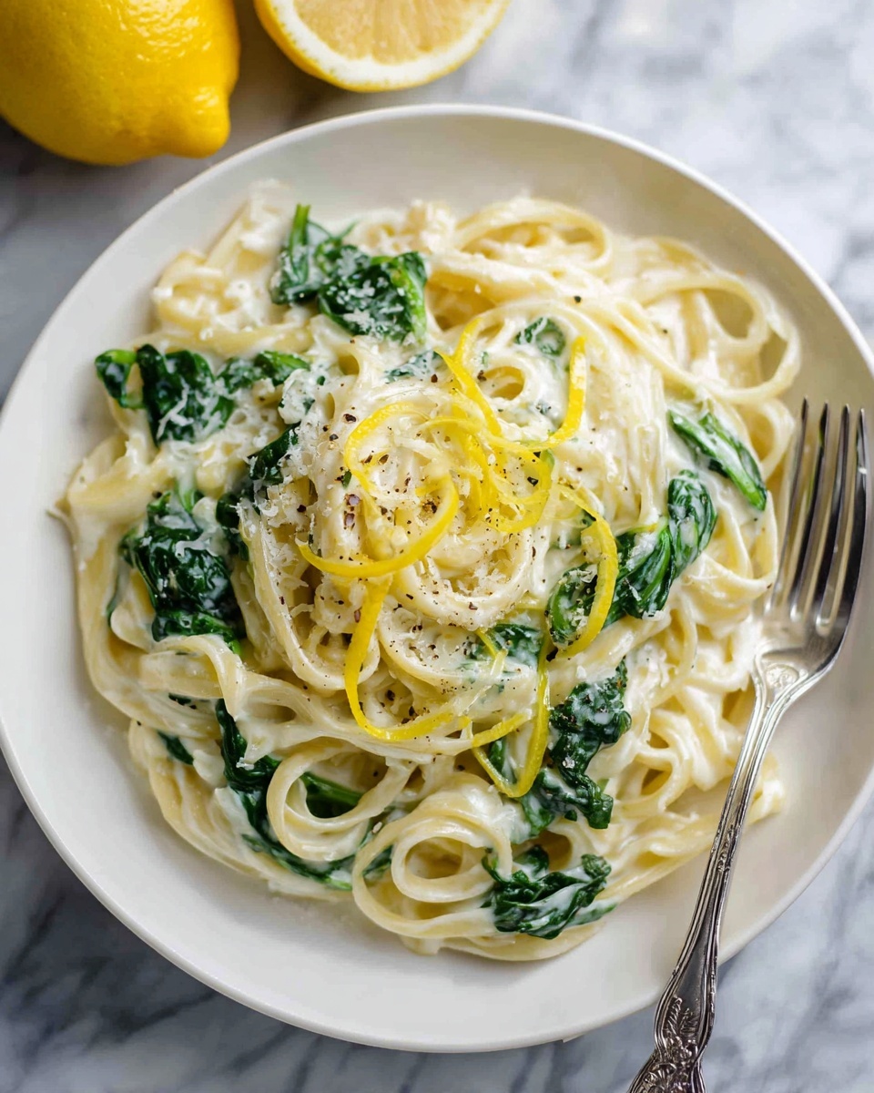 Easy Lemon Ricotta Pasta & Spinach Recipe - Recipe Image