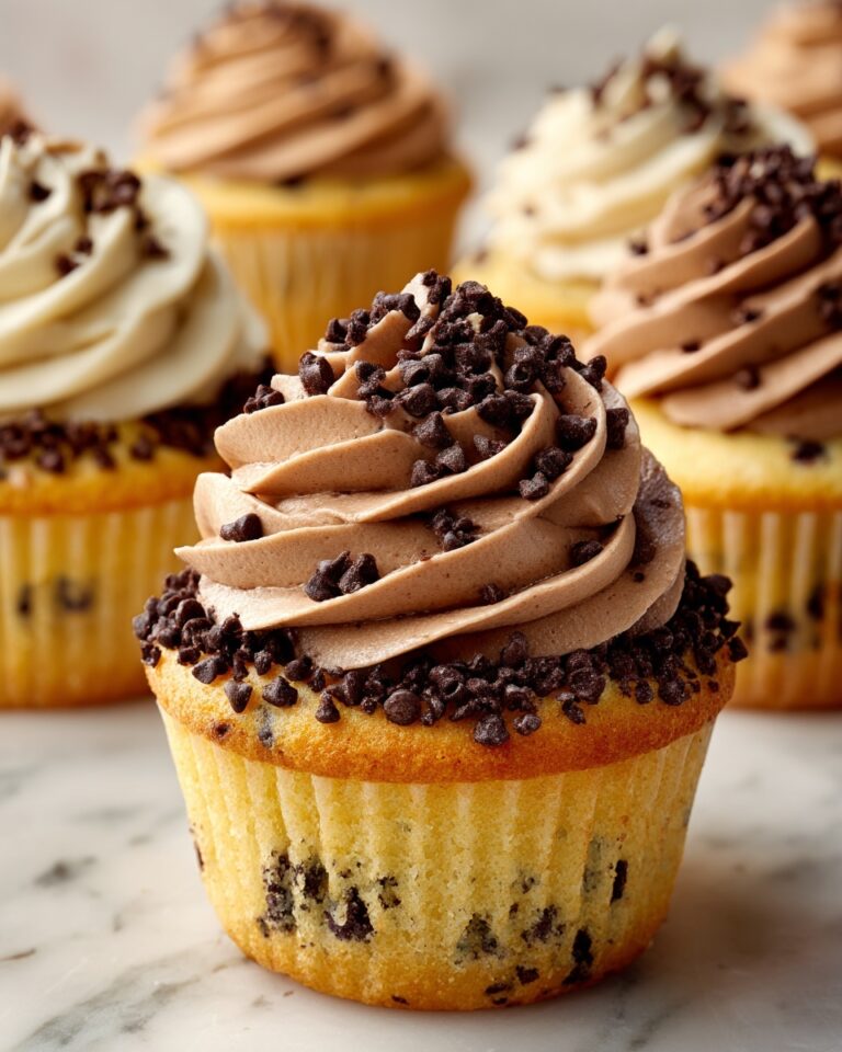 Chocolate Chip Cupcakes with Rich Chocolate Frosting Recipe