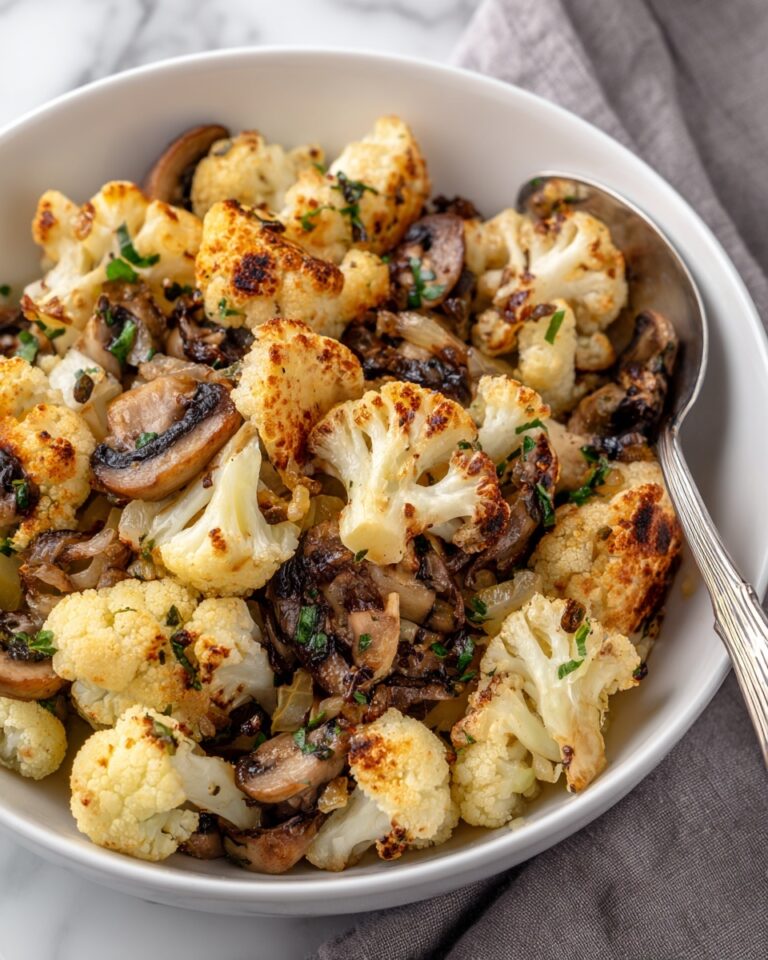 Garlic Cauliflower and Mushrooms Recipe