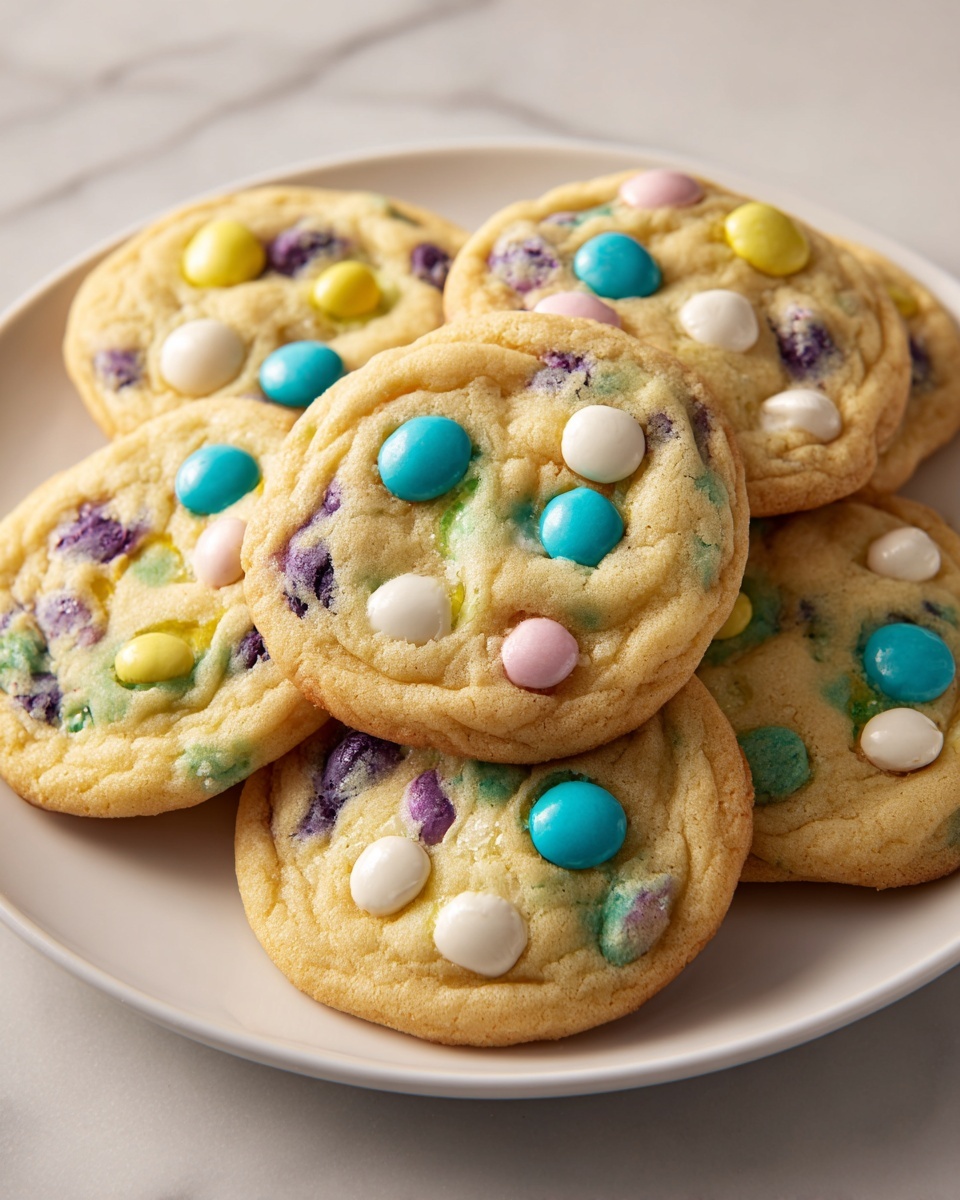 Easter M&M Cookies Recipe - Recipe Image