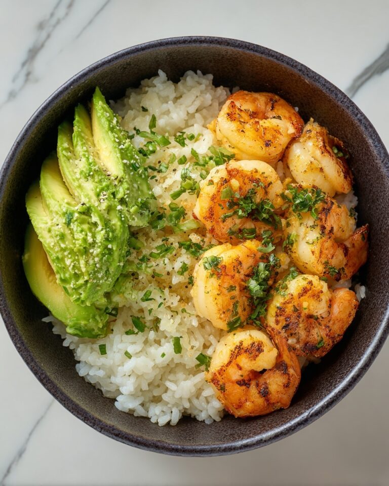 Spicy Shrimp and Avocado Rice Bowl Recipe