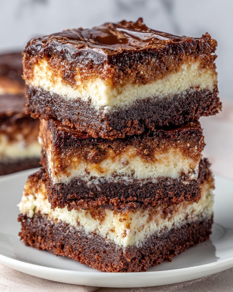 Caramel Cheesecake Nutella Brownies Recipe - Recipe Image