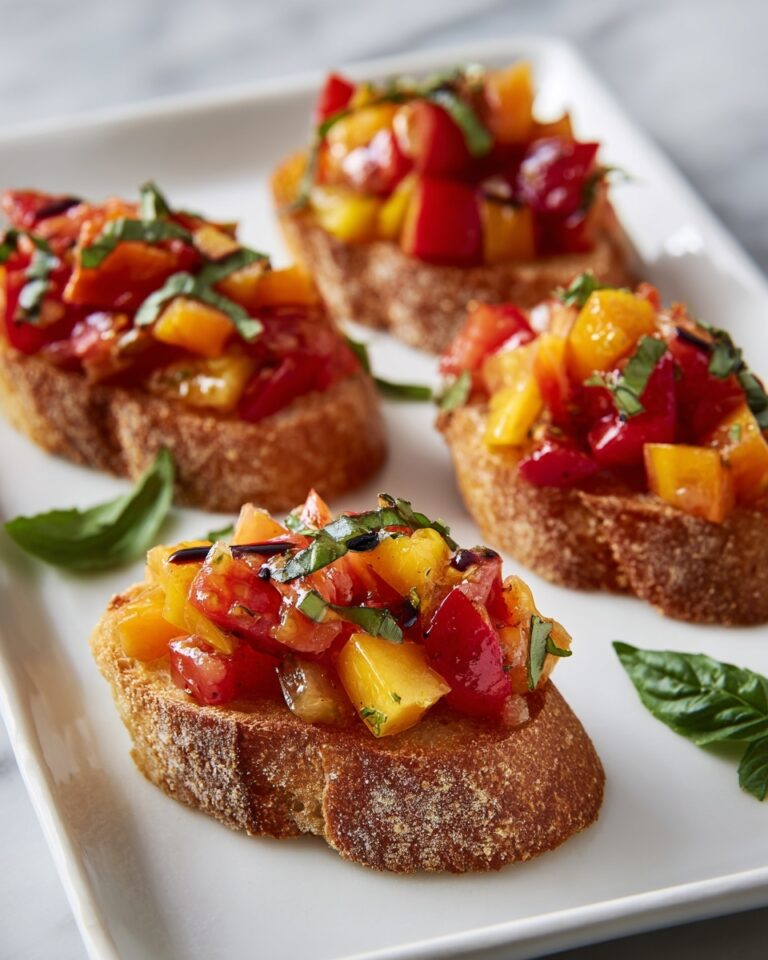 Tomato and Pepper Bruschetta Recipe
