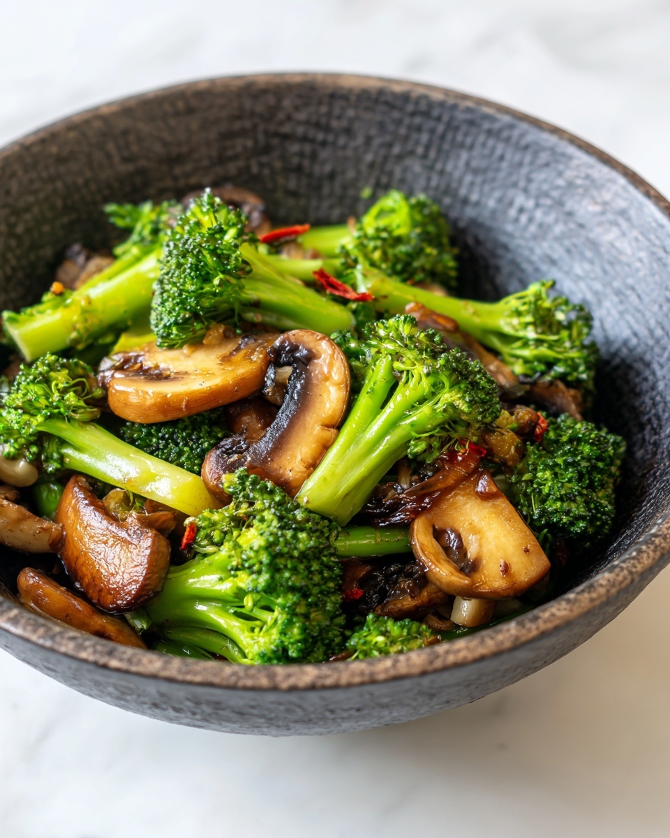 Broccoli and Mushroom Stir Fry Recipe - Recipe Image