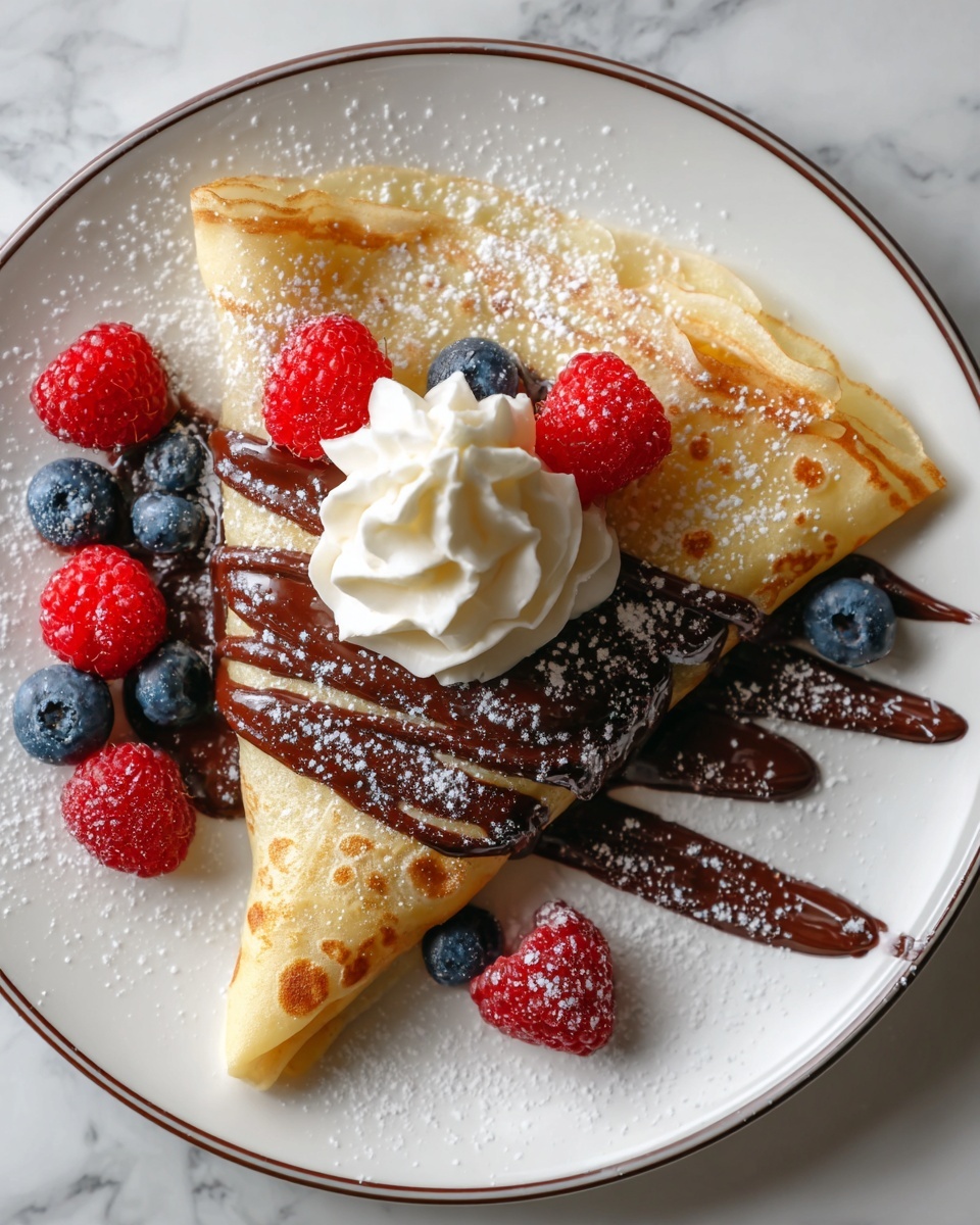 Easy Chocolate Crepes Recipe - Recipe Image