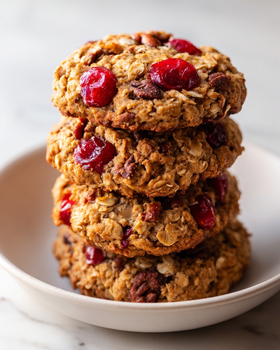 Cranberry Pecan Oatmeal Cookies Recipe - Recipe Image