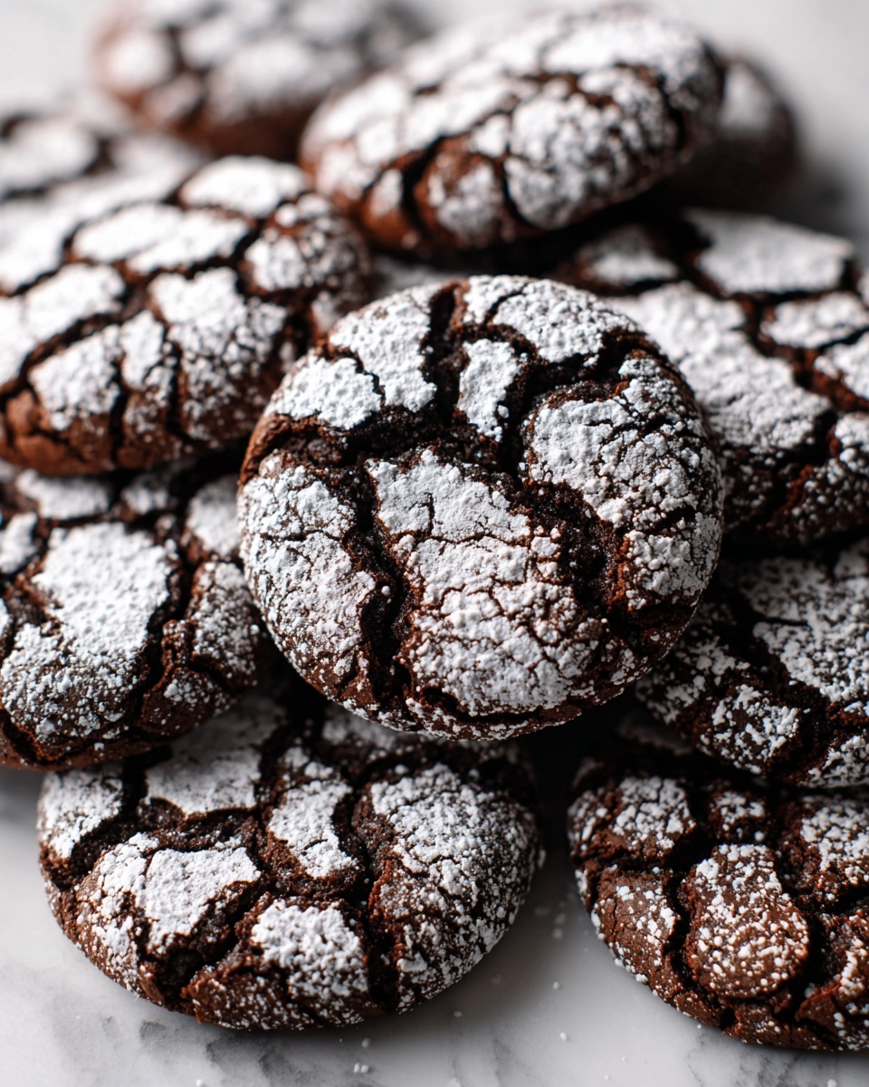 Double Chocolate Crinkle Cookies Recipe - Recipe Image