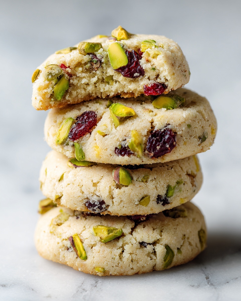 Cranberry Pistachio Shortbread Recipe - Recipe Image