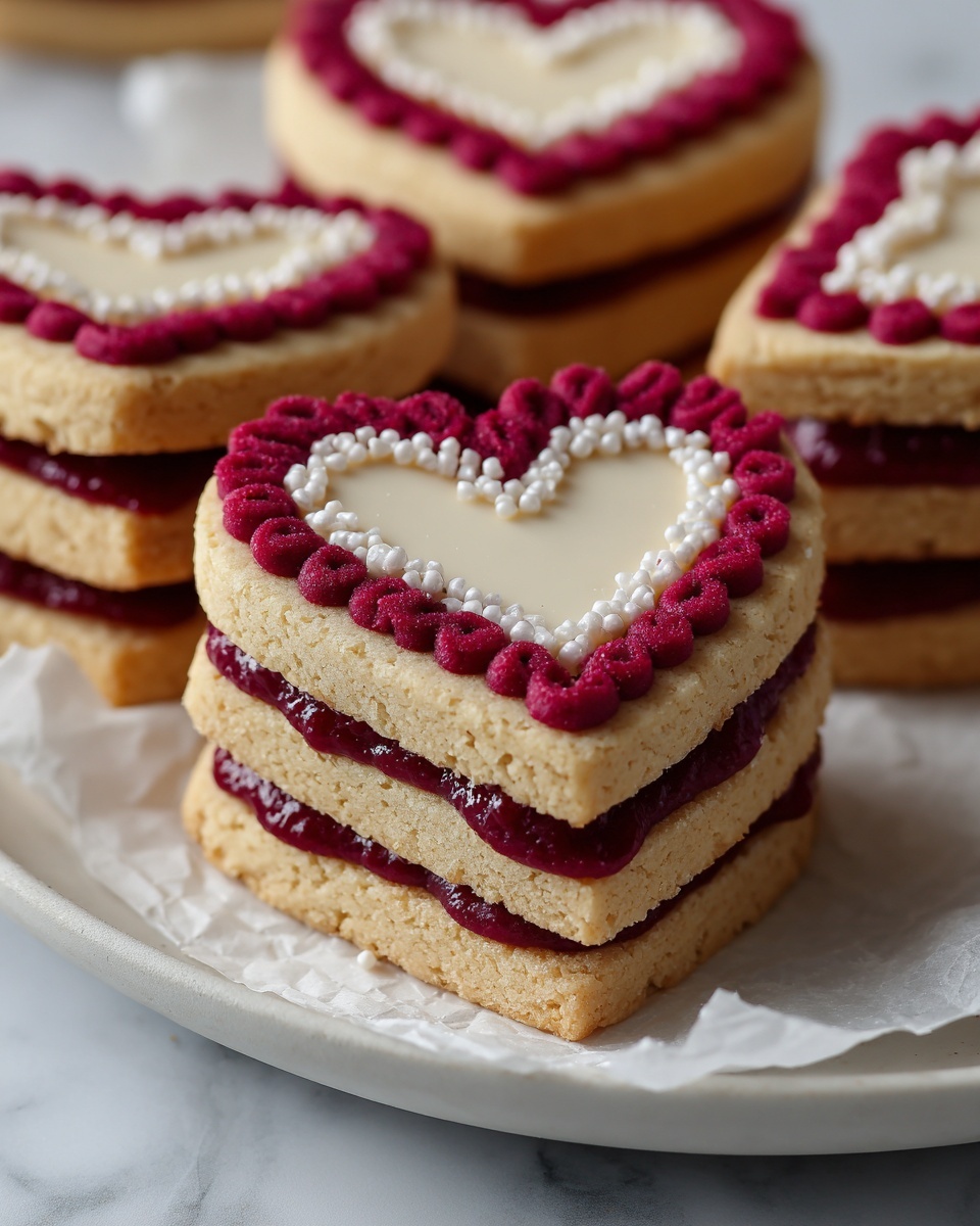 Red Velvet Linzer Cookies Recipe - Recipe Image