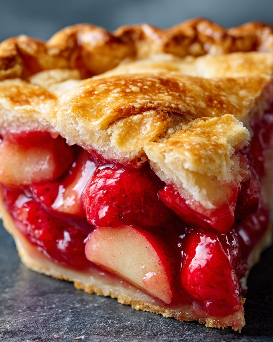 Strawberry Rhubarb Pie Recipe - Recipe Image