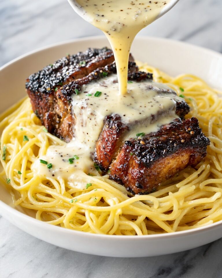 Gorgonzola Alfredo Steak Delight Recipe