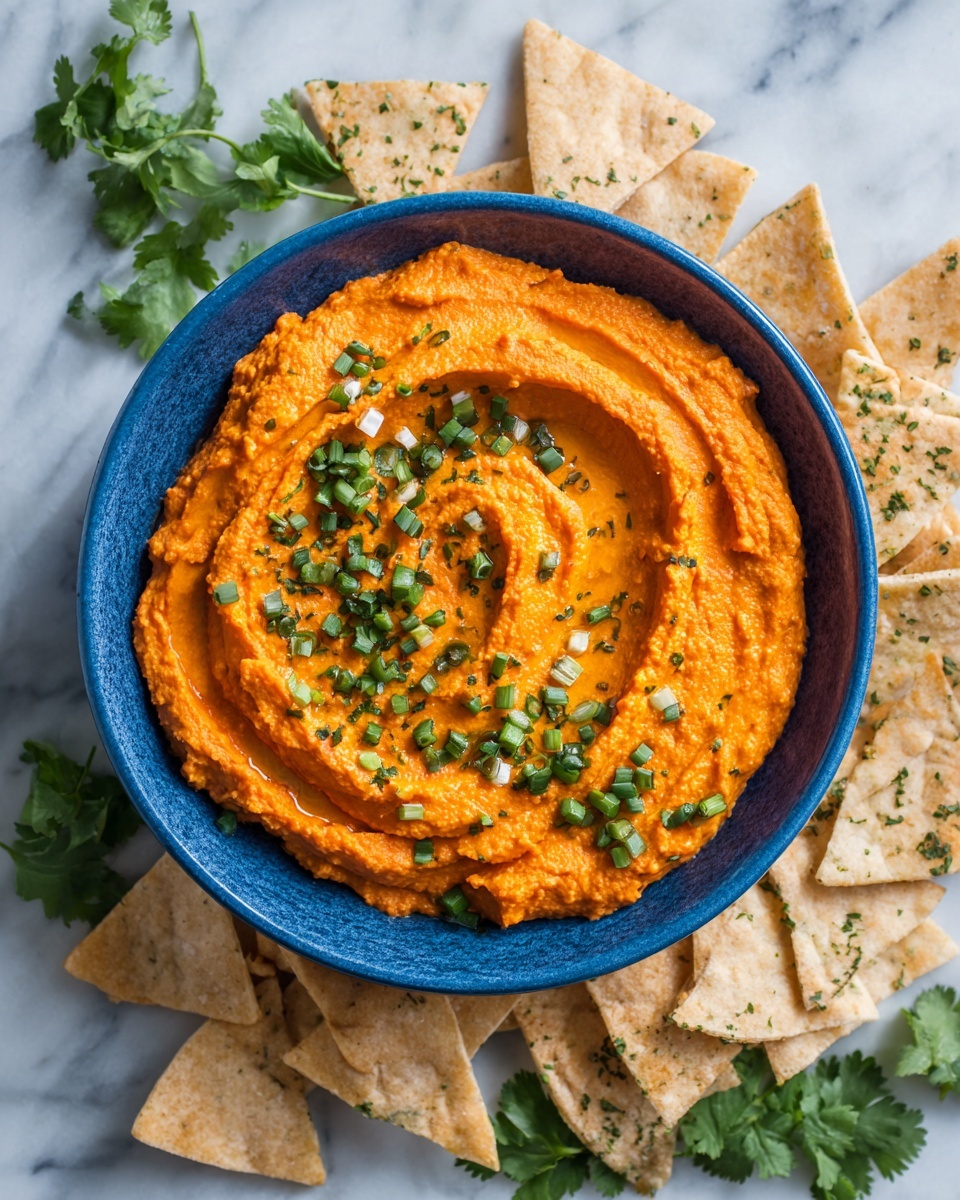 Sweet Potato Hummus with Crispy Pita Chips Recipe - Recipe Image