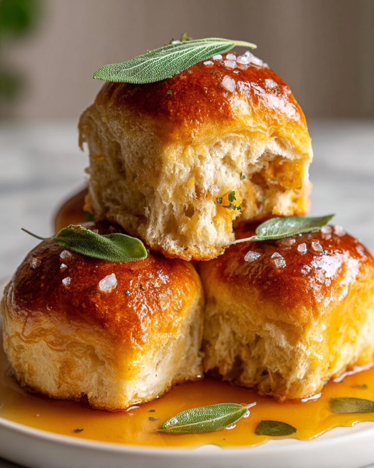 Salted Sage Honey Butter Brioche Rolls Recipe