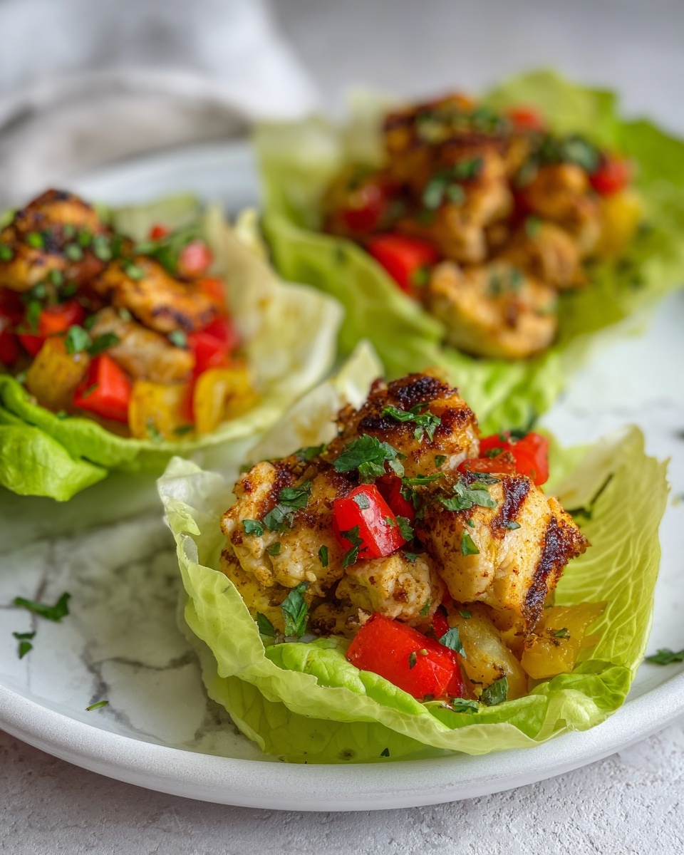 Citrus Herb Turkey Lettuce Wraps: A Fresh and Flavorful Dish Recipe - Recipe Image
