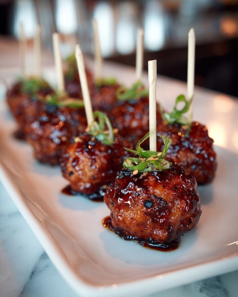 Baked Honey Garlic Meatballs Recipe