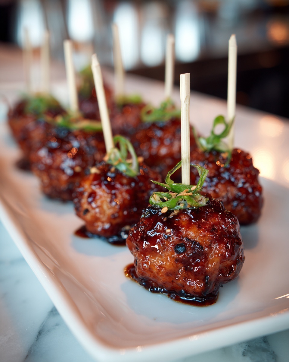 Baked Honey Garlic Meatballs Recipe - Recipe Image