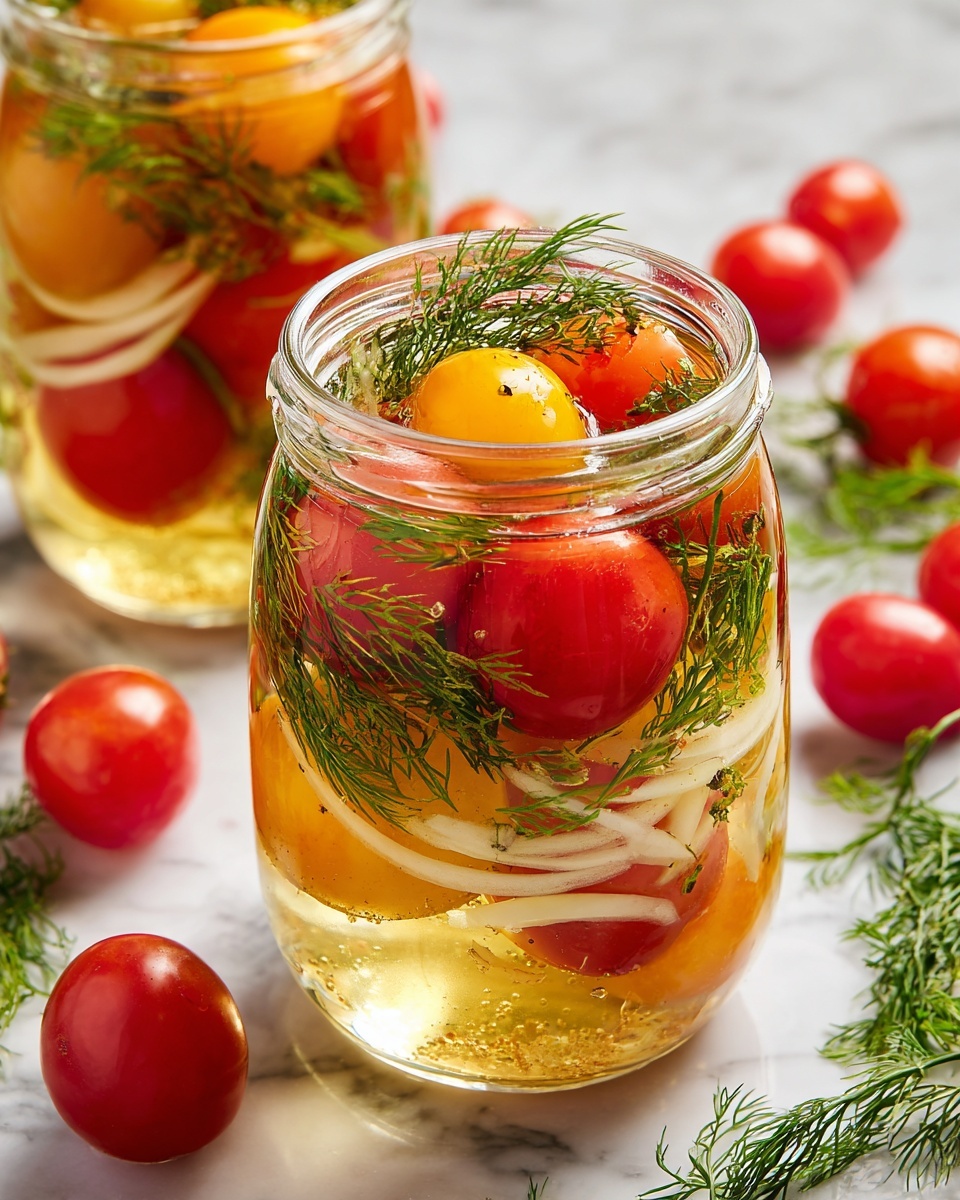 Pickled Cherry Tomatoes Recipe - Recipe Image
