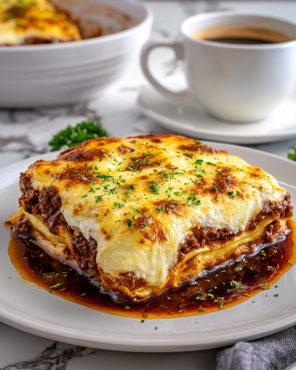 Cheesy Garlic Bread Lasagna Soup Recipe - Recipe Image