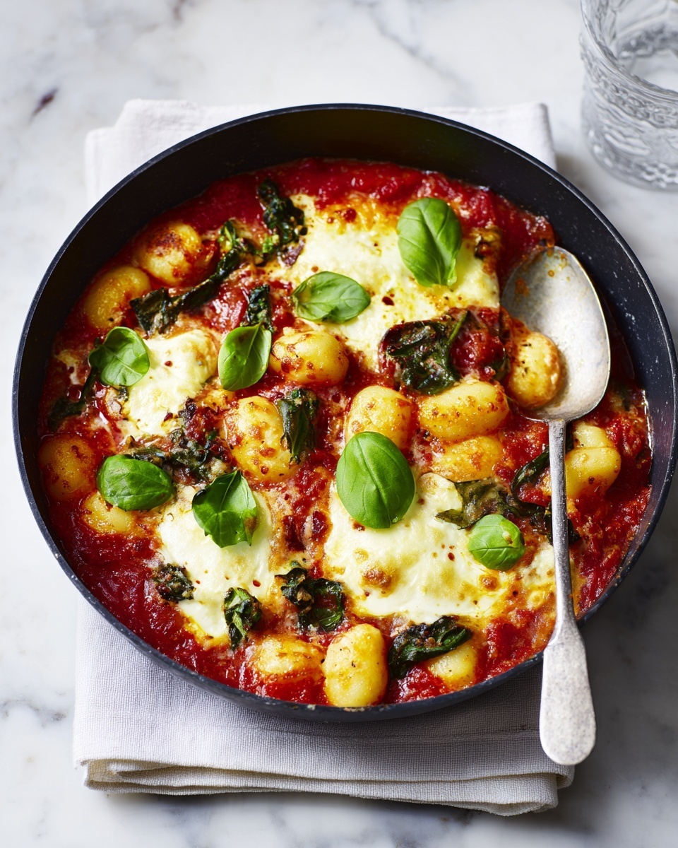 One Pan Gnocchi Pesto Bake Recipe - Recipe Image