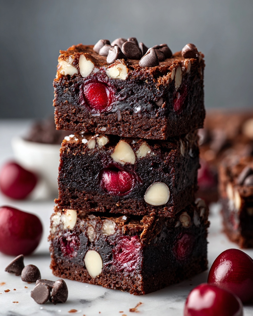 Cherry Chocolate Chip Blondies Recipe - Recipe Image