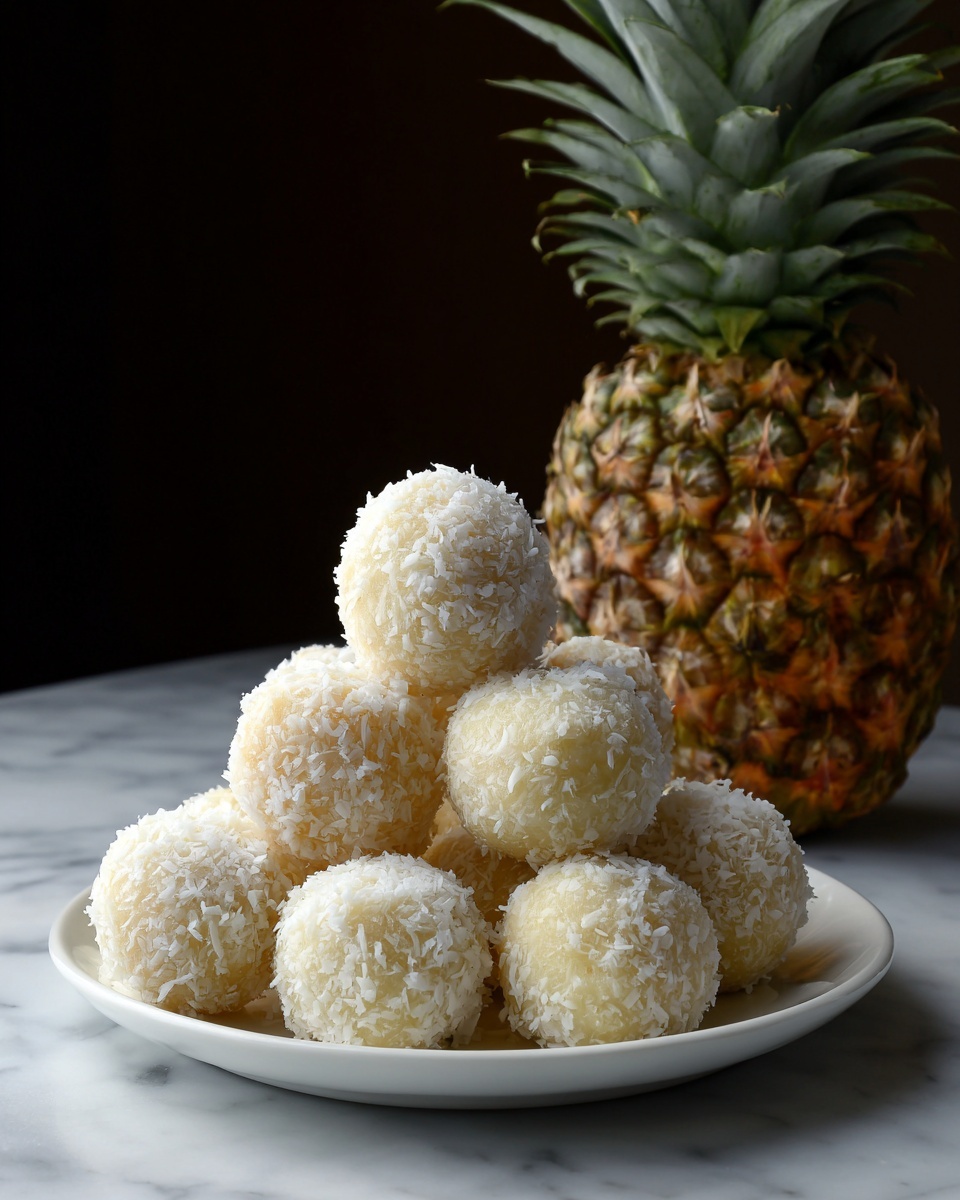 Pineapple Christmas Balls Recipe - Recipe Image