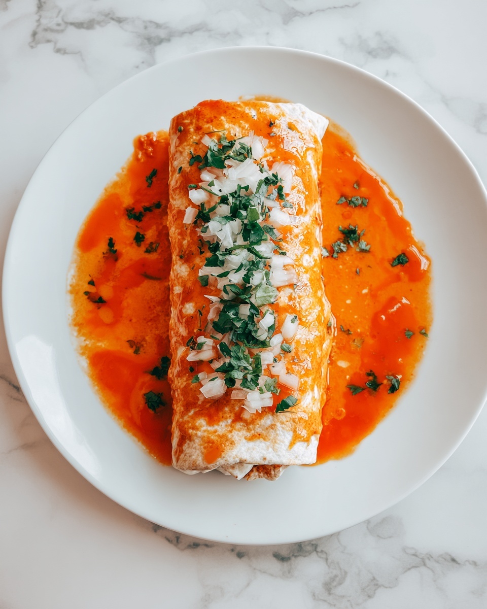 Wet Burritos with Enchilada Sauce and Cheddar Recipe - Recipe Image