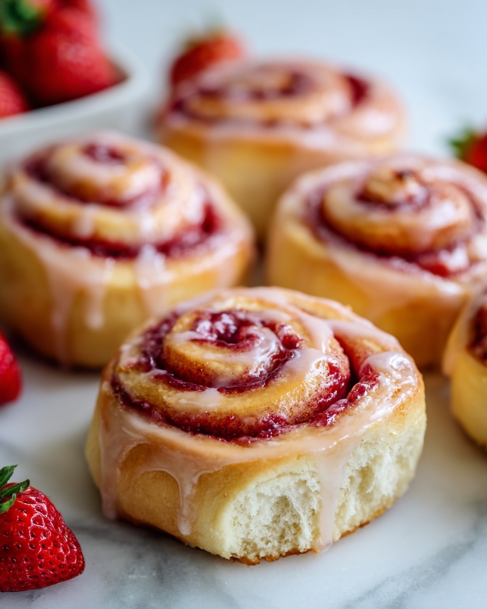 Strawberry Cinnamon Rolls Recipe - Recipe Image