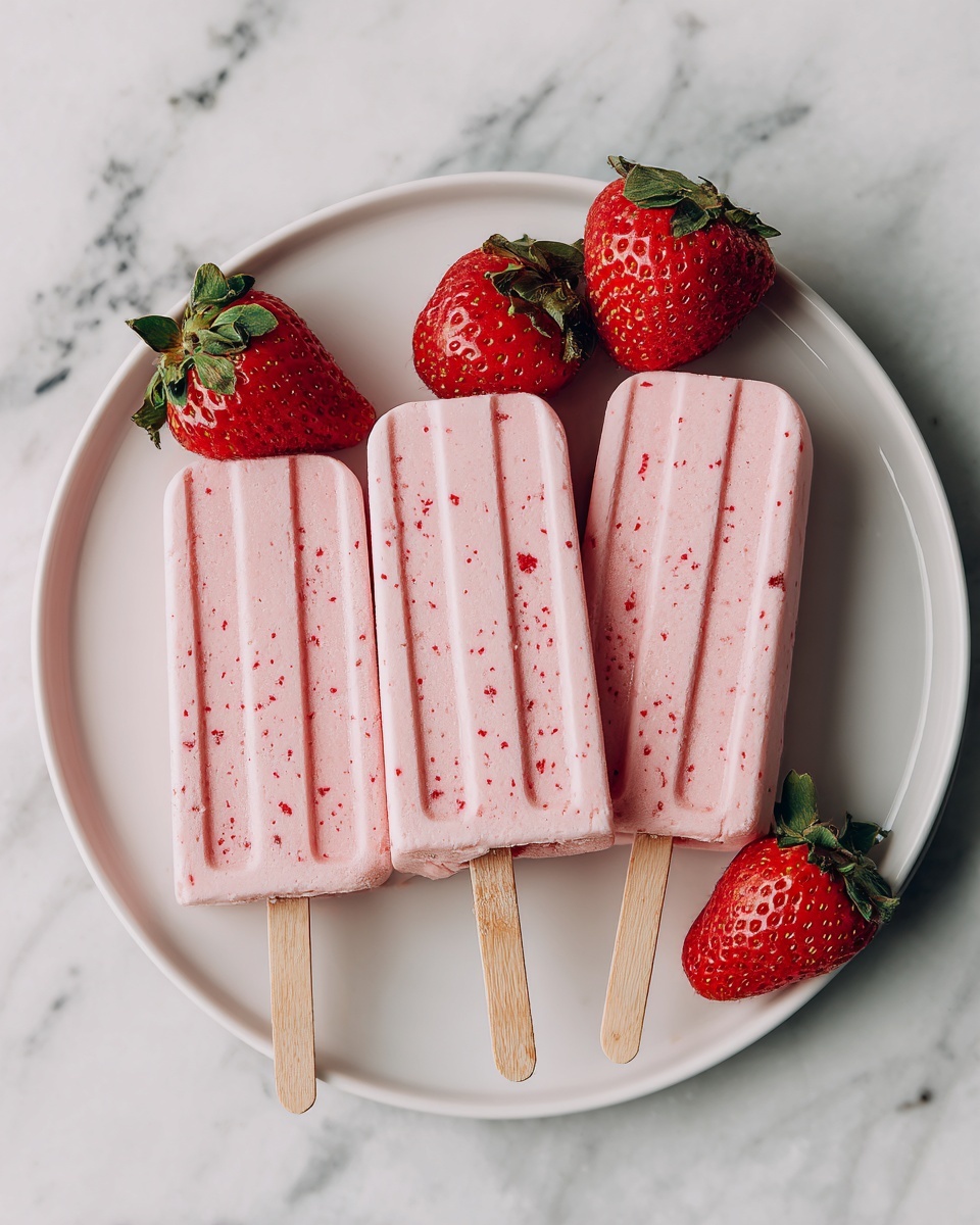 Strawberry Kefir Pops Recipe - Recipe Image
