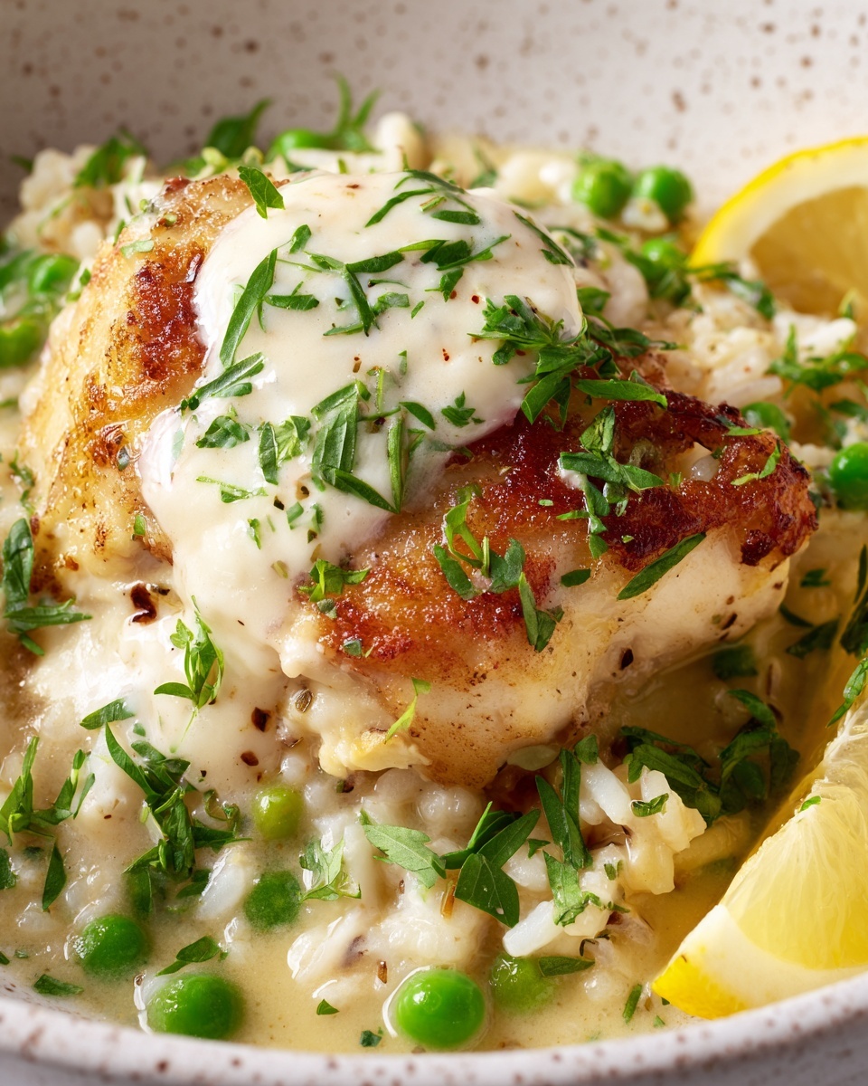 Air Fryer Greek Lemon Chicken and Rice Bake Recipe - Recipe Image