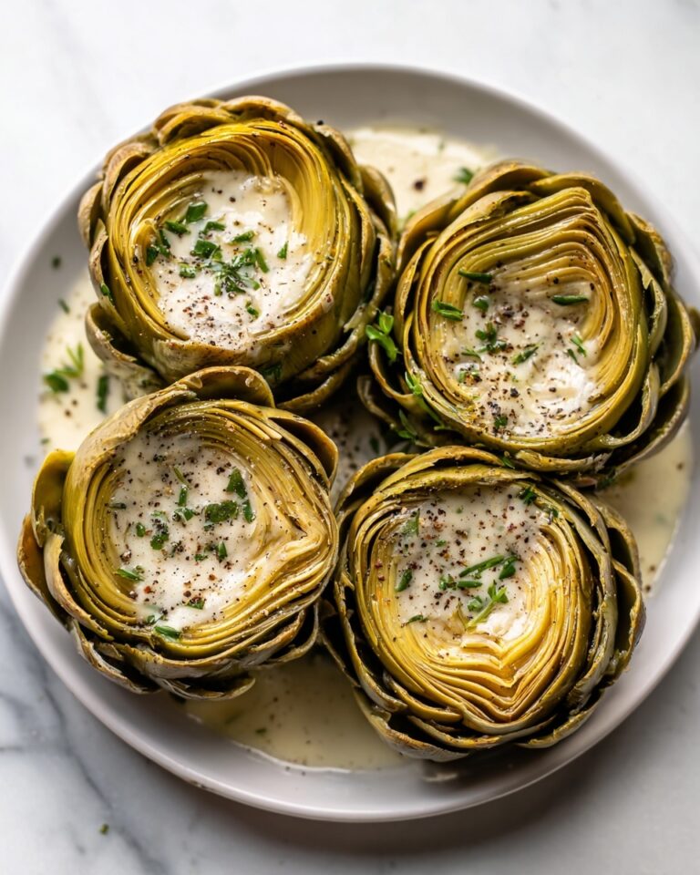 Roasted Artichokes with Garlic Butter Recipe