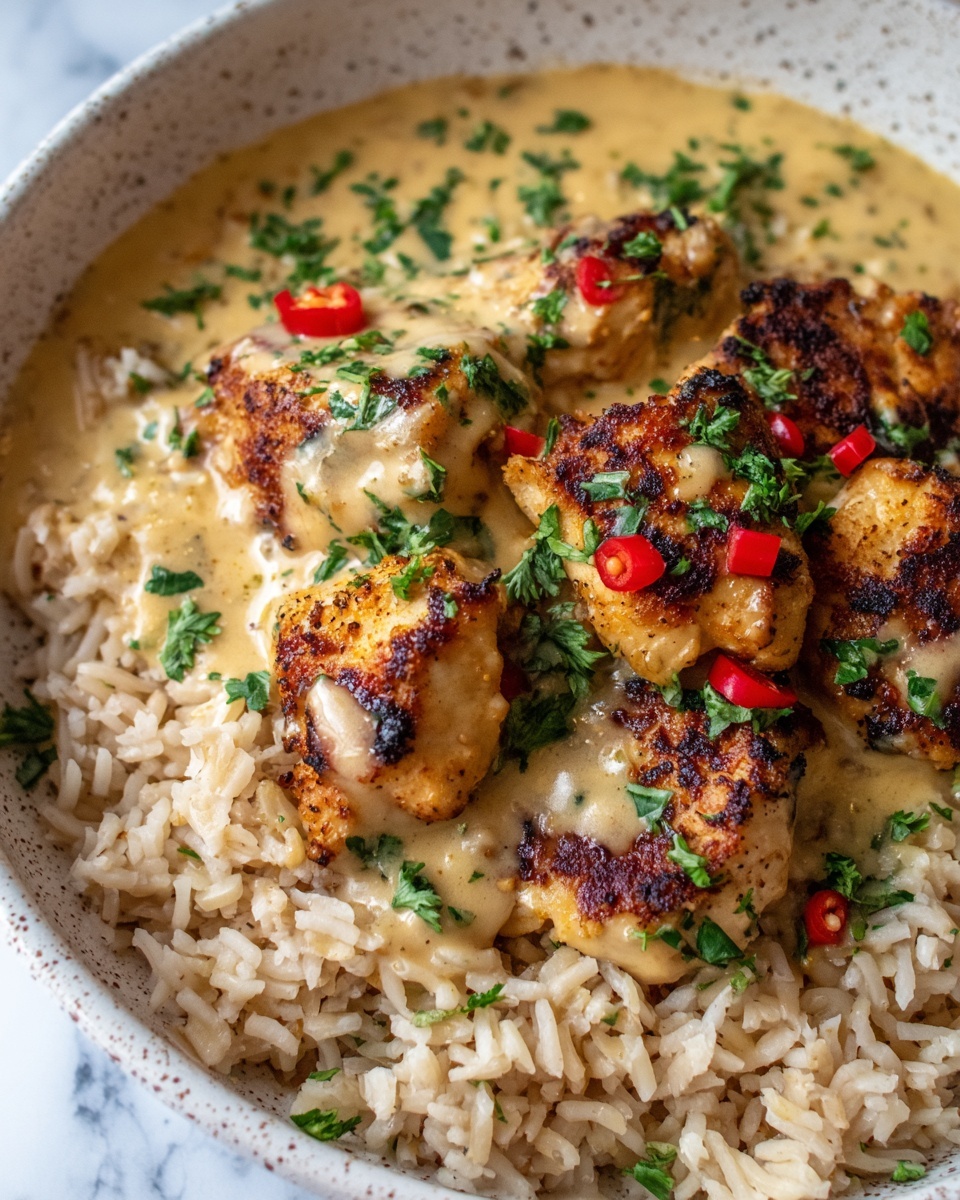 Salt and Chilli Chicken with Fried Rice and Satay Sauce Recipe - Recipe Image