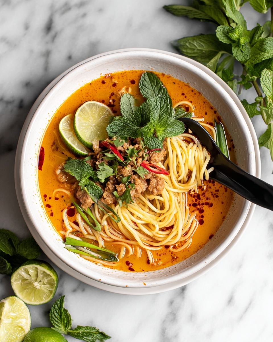 Thai Red Curry Noodle Soup Recipe - Recipe Image